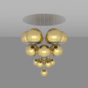Tom Dixon - Mirror Ball Gold Mega Pendant System